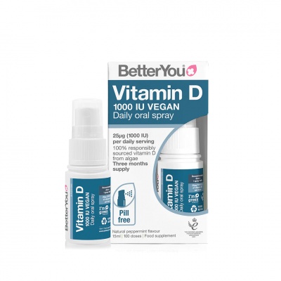 Better You Vitamin D 1000iu Vegan Daily Oral Spray 15ml